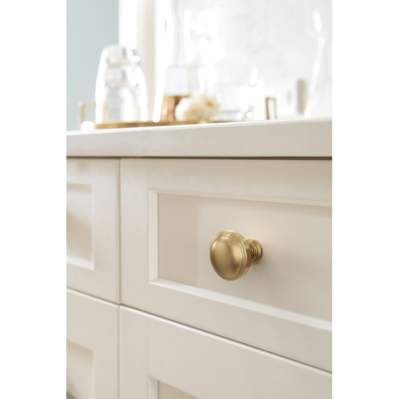 Enlivity 1-1/4 inch (32mm) Diameter Cabinet Knob, Champagne Bronze