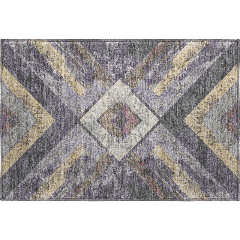 Premium Machine Washable Millbrook AMF1955 Geometric Rug, Rectangle 1'8" x 2'6"