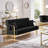 Maddison 56.5'' Upholstered Sofa with Two Pillows-715872396
