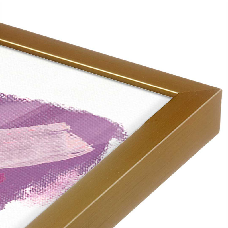 «Imagination Plum» par Jocelyn Elizabeth, reproduction d'art sur toile, H 16 po x l 12 po, Doré