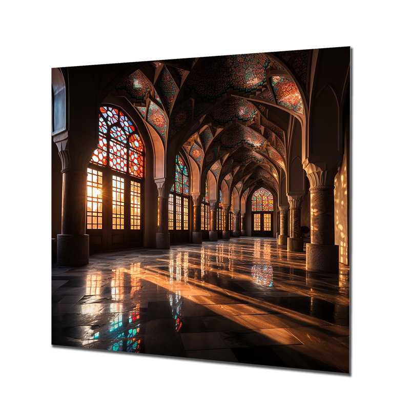 Nasir Al Mulk Mosque Iran 3 - Islam Metal Wall Art, 29" H x 29" W