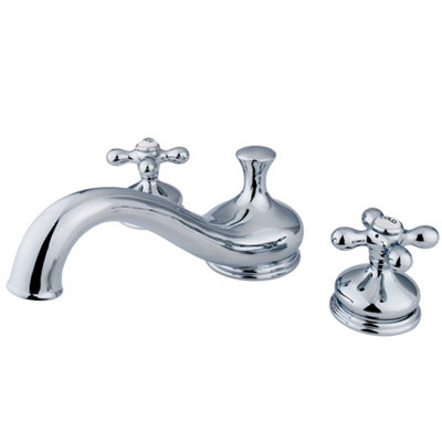 Double Handle Deck Mounted Roman Tub Faucet