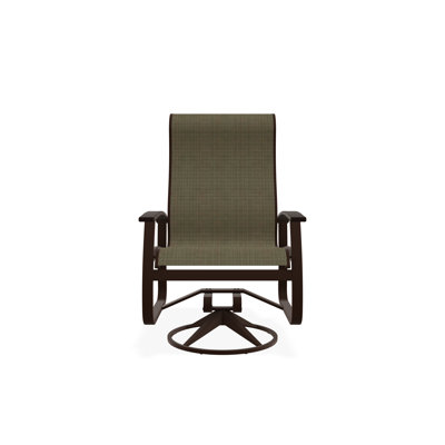 Chaise berçante pivotante en aluminium Belle Isle