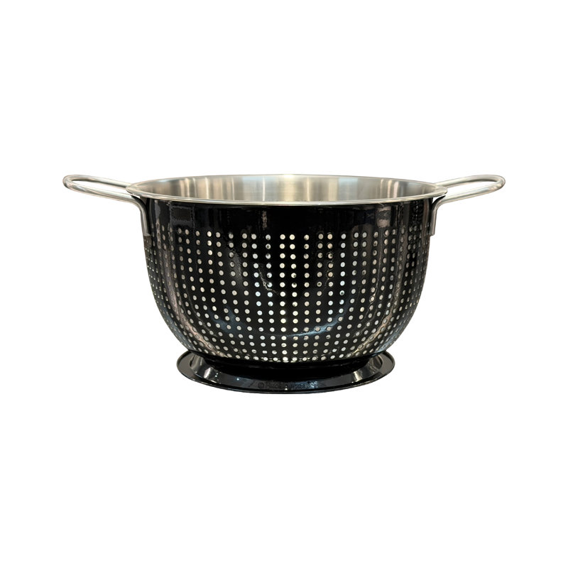 Buckingham Stainless Steel Colander, Black
