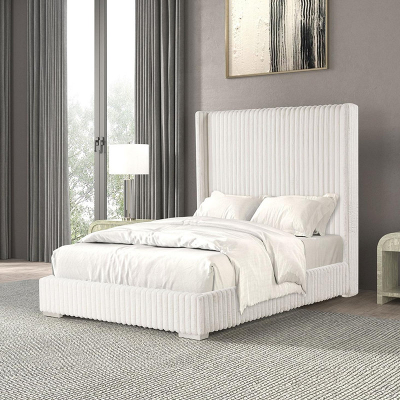 Lit contemporain 1pc, Blanc, Grand