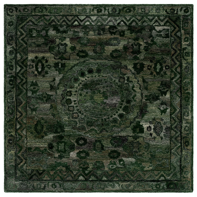 Anatolia 411 Hand Tufted Performance Oriental Rug, Square 6'