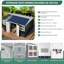 Remise de rangement extérieure en métal 10 x 12 pi avec cadre de base, évent unique pour fenêtres de patio, gris foncé