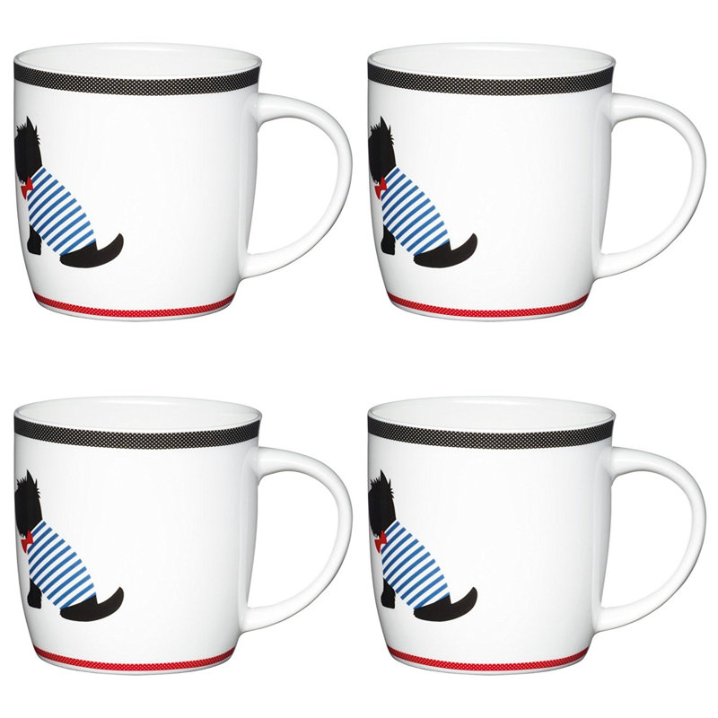 Scottie Dog Bone China Mug