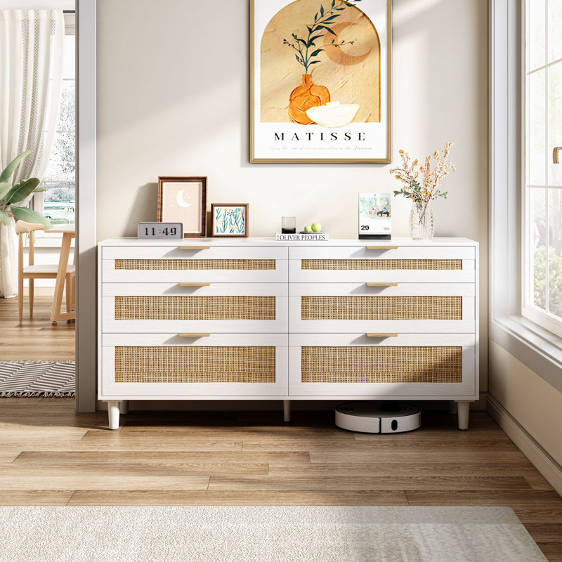 Console de rangement en bois, Blanc