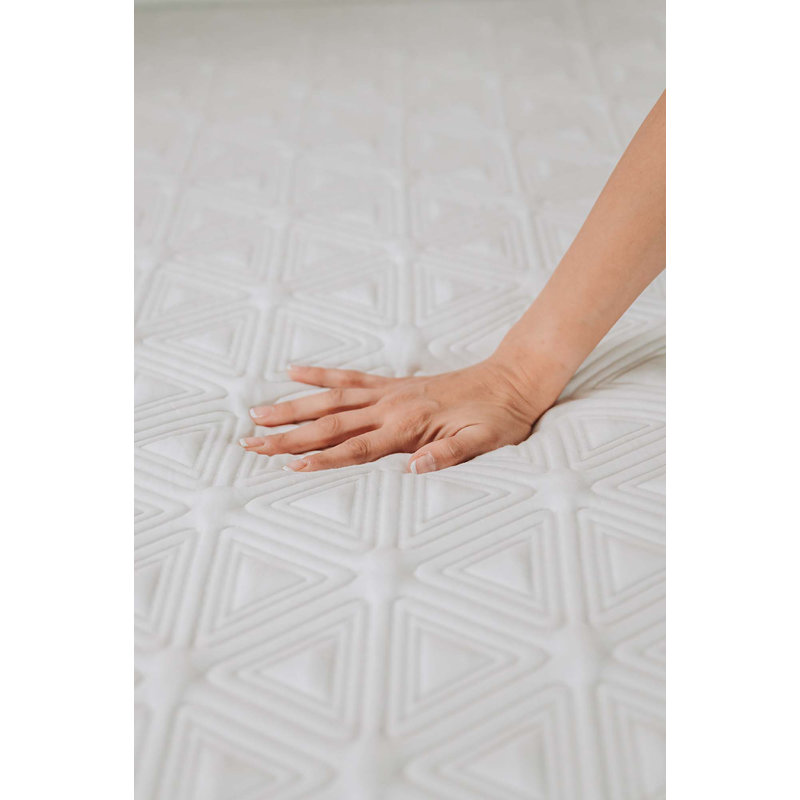 Matelas en mousse viscoélastique gélifiée blanc / gris foncé, Très grand californien, 10"
