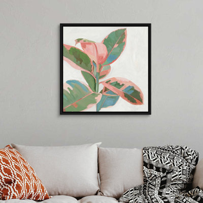 «Pink Ficus I», art mural sur toile