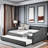 Shary Upholstered Tufted Daybed with Trundle and Copper Nail on Waved Shape Arms-120541168-120541169