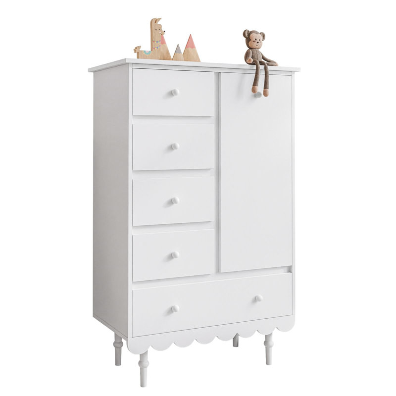 Gunward 84cm W 4 - Drawer Chest of Drawers, White