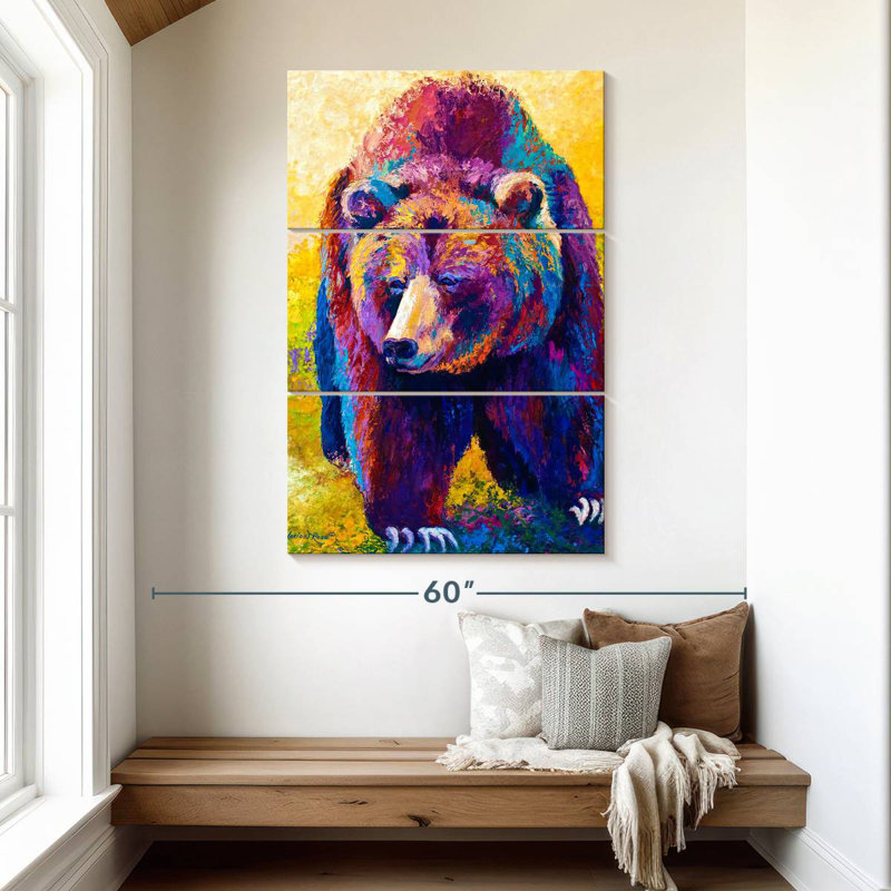 Brampt Bear's Close Encounter, 50" H x 32" W