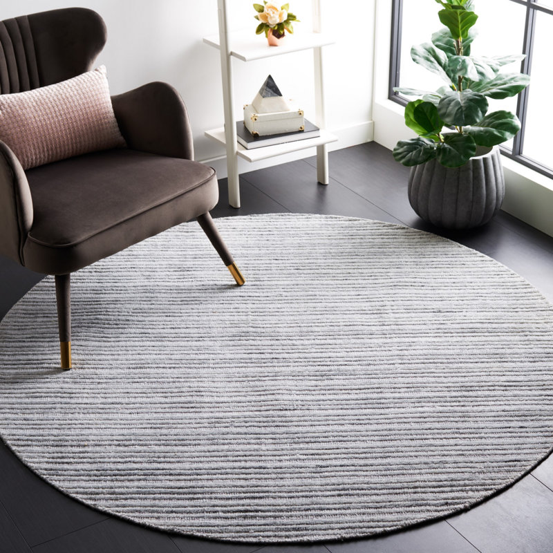 Tapis oriental gris Reales Elements, Rond 6 pi