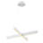 4-Light White LED Chandelier With Acrylic Diffusers-29552677