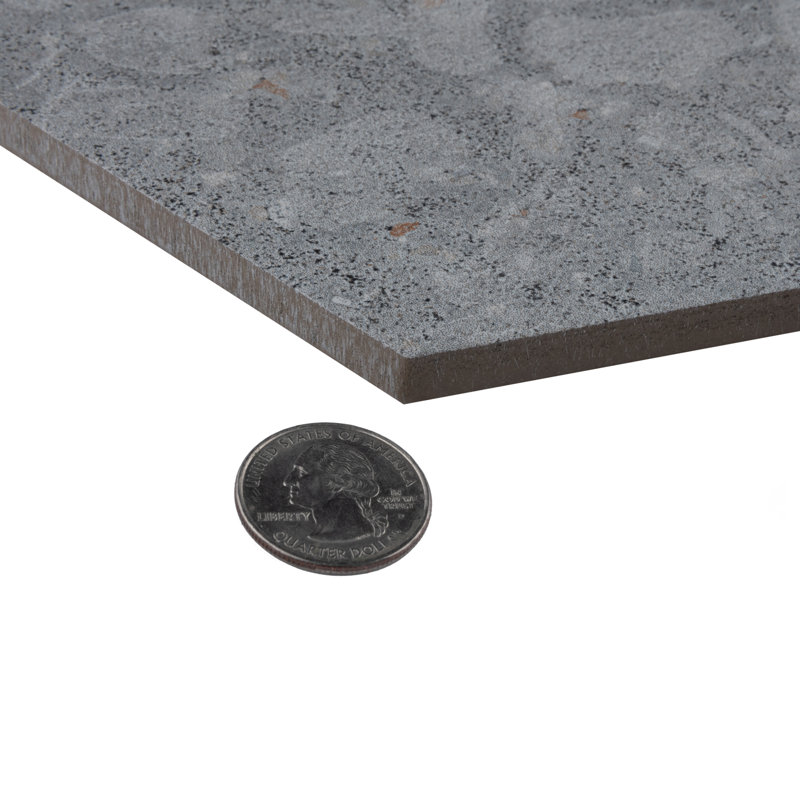 Recycle 9" x 10" Porcelain Stone Look Wall & Floor Tile