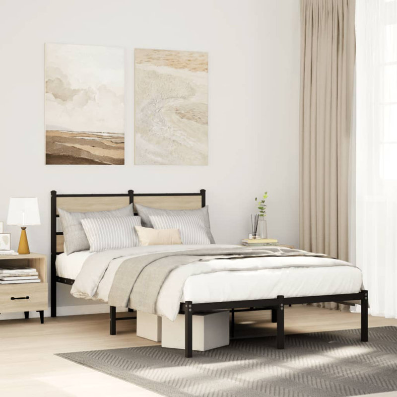 Alara Bed, 120 x 190 cm, Sonoma Oak