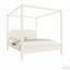 Lit plateforme à baldaquin en bois avec tête de lit et pieds de support-1396432729-1396432730