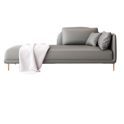 Fauteuil inclinable rembourré en éponge de style luxueux en similicuir léger