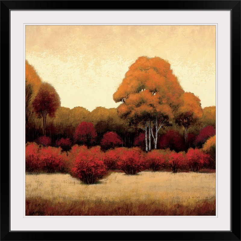 « i » par james wiens,, reproduction d’art Autumn Forest, H 32 po x l 32 po x P 1 po, Cadre noir