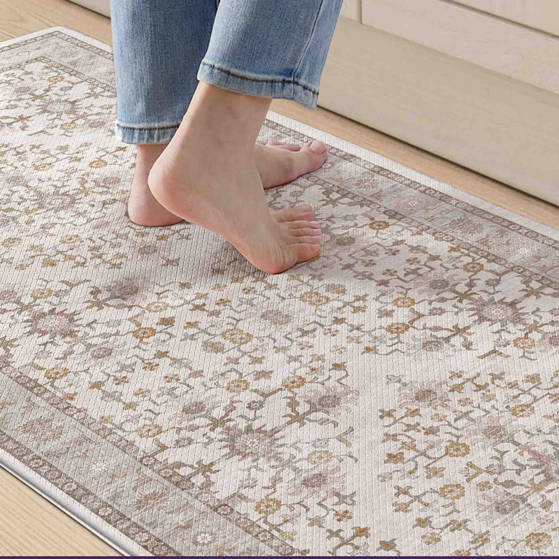 Tapis de cuisine rétro en mousse viscoélastique