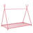 Metal House Platform Bed With Triangle Structure