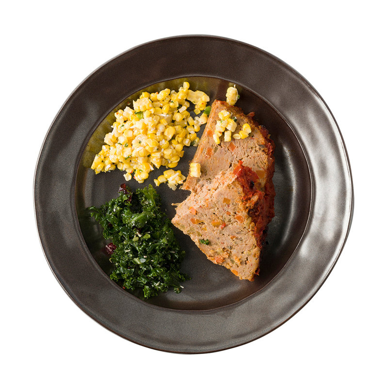 Pewter Stoneware Dinner Plate