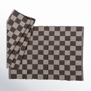 Napperon à carreaux tissés à la main S / 4 (Ensemble de 4)