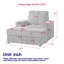 Fauteuil inclinable simple 42,5 pouces en velours côtelé avec dossier-1000137210