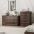 Hallah 3 Pieces Bedroom Set, 8 Drawer Dresser and 2 Nightstands with Drawers