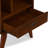 Draper 64"H Solid Wood Mid-Century Modern Bookshelf with Adjustable Shelves and Angled Legs-132711206