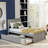 Platform Bed With Trundle-1371211566