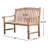 Cynthia Solid Wood Teak Outdoor Bench