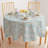 Round Cotton Twill Tablecloth