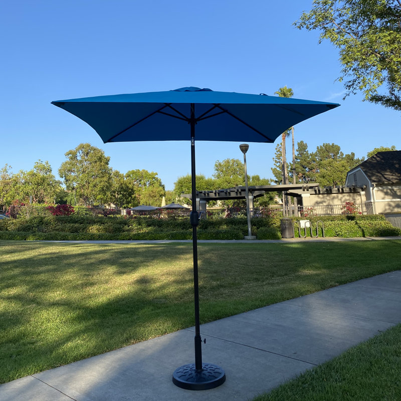 Parasol de marché carré 77,95 po Romeshia, Bleu
