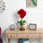 Amaryllis Silk Arrangement with Vase