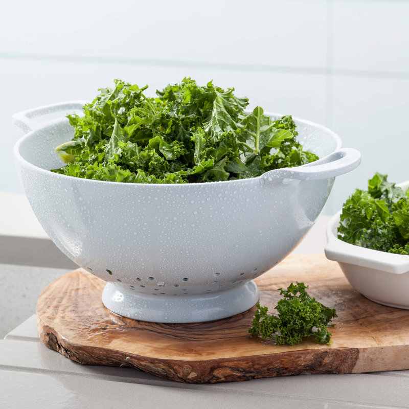 Premium Melamine Colander, 12.5cm H x  24cm W, Duck Egg Blue