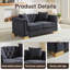 Luxueux canapés en velours de style Chesterfield classique pour le salon