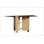 Versatile Folding Dining Table with 2 Wheels and 2 Storage Racks, Space Saving Dining Room Table,  Folding Kitchen Table