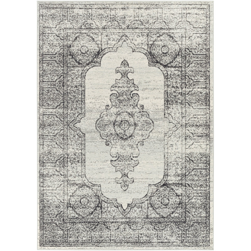 Oriental Indoor Rug, Rectangle 6'7" x 9'