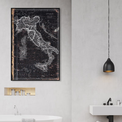 " Map Of Italy 1873 "