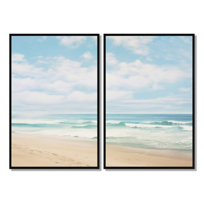 Palmeri - Beige Nautical Canvas Wall Art