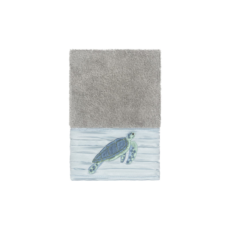 Mia Turkish Cotton Midweight Washcloth, Dark Gray