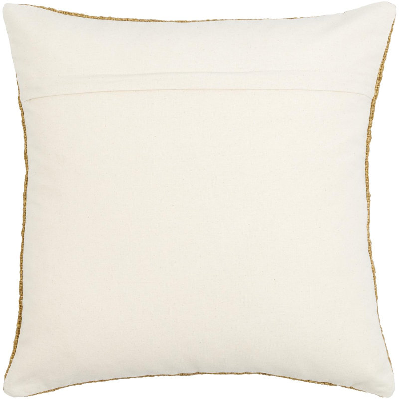 Coussin décoratif réversible Gammie, H 20 po x l 20 po, Duvet, Brun clair