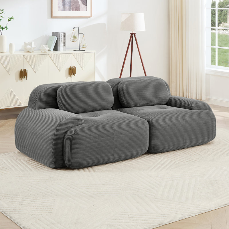 Canapé de 82 po en tissu Luxury, Gris