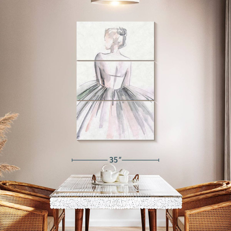 Ballerine Enn Watercolor I, H 50 po x l 32 po