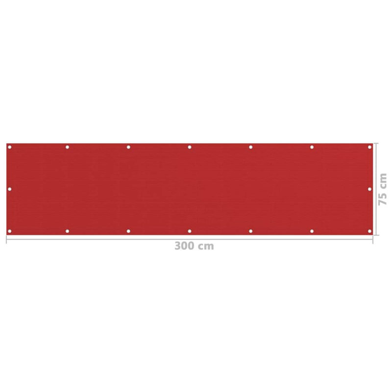 Ceti White Plastic Yard/Privacy Fence, Red