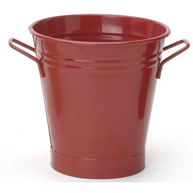 Small Metal Bucket (Red)