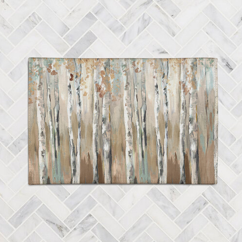 Wood At Dusk Chenille Indoor Rug, Rectangle 4' x 6'